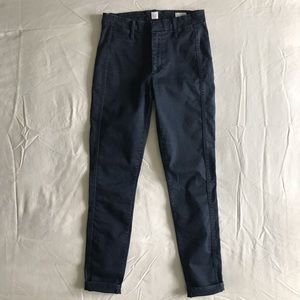 Gap High Rise Twill Navy Pants